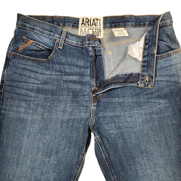 Ariat Mens M4 Low Rise Bootcut Jeans 40x32 Denim - Picture 1 of 8